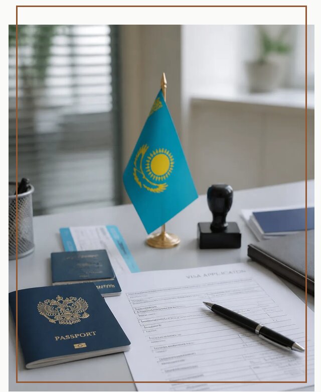 Оформление визы в Казахстан для поездки и работы в Боровичах